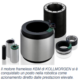 motore frameless KBM di KOLLMORGEN si è conquistato un posto nella robotica